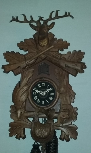 Reloj Cu-cu El Cazador 8 Dias Ciervo Aleman