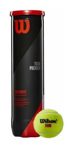 Imagen 2 de 3 de Pelotas De Tenis Wilson Premier Clay (4 Unidades Exclusivas)