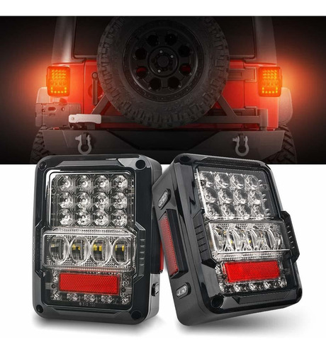 Tugwuetlwu Luces Traseras Led Para Jeep Wrangler 2007-2018 J