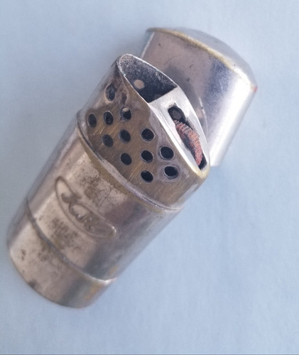 Imagen 2 de 4 de Antiguo Encendedor Bronce Niquelado. 55312