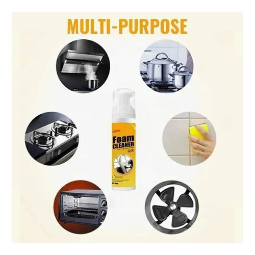 Spray Limpiador De Espuma Para Coche, 3 Unidades
