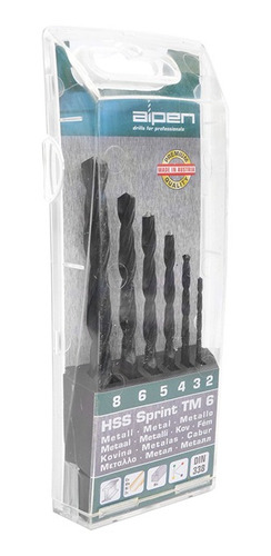 Juego Brocas Alpen 6 Piezas 2 A 8mm Hss