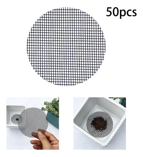 50 Piezas De La Planta De Flores Mesh Mesh Drenaje S
