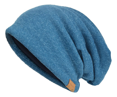 Gorro De Verano Para Hombre Con Diseño Largo Azul Talla L