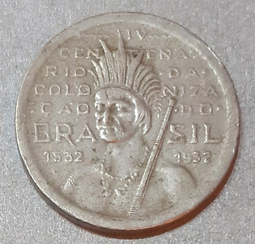 Moeda De 100 Réis De 1932 Origem Brasil. (Usado)