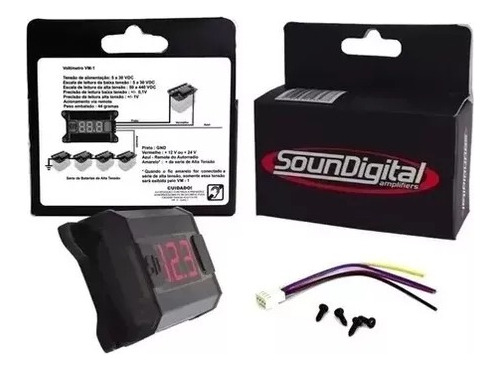 Voltimetro Soundigital Vm1 12v 24v High Volt Hv