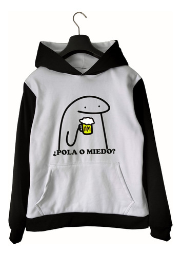 Buzo Hoodie Bicolor Unisex Flork Pola O Miedo