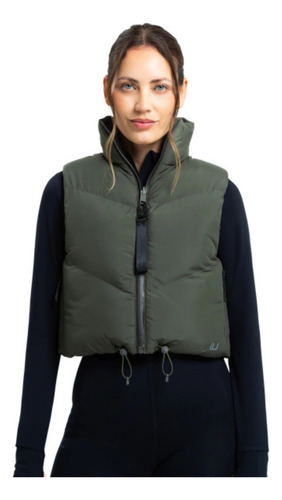 Chaleco Reversible Puffer Dama Iu Harmony - Chareviu Verde