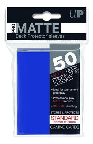 Sleeves Pro-matte D12 Card Game (blue)