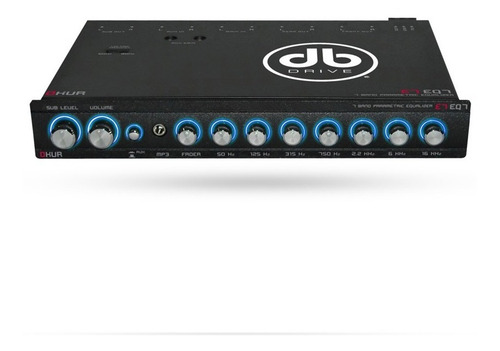 Imagen 1 de 3 de Ecualizador Parametrico Db Drive E7 Eq7 7bandas 8volts Prof