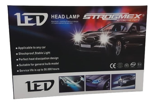 Foco Led H4 9-36v 2 Piezas Led 3800lm 6000k 2piezas Strogmex