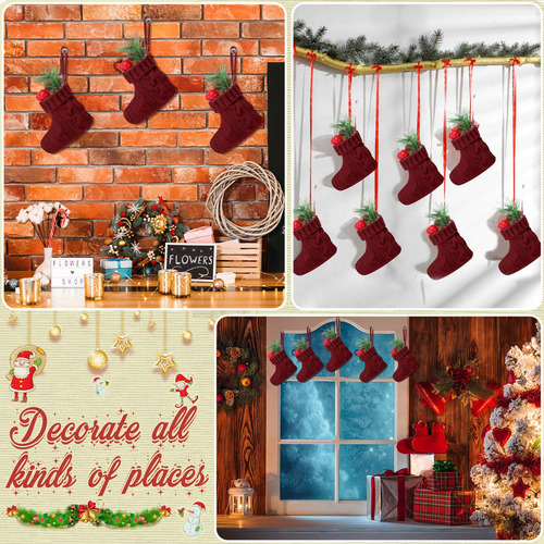 Mini Medias De Navidad 10 Cm Calcetines Colgantes Decorativo