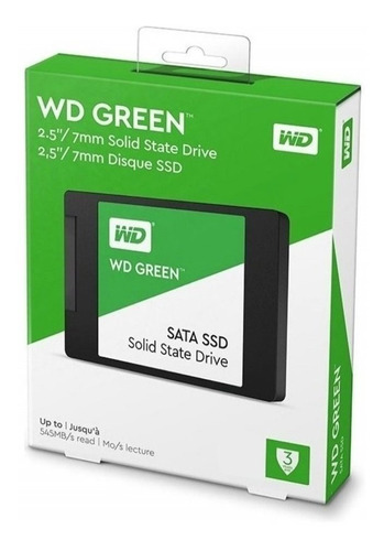 Ssd Wd Green 2.5'' 480gb Sata Iii 545 Mb/s Wds480g2g0a