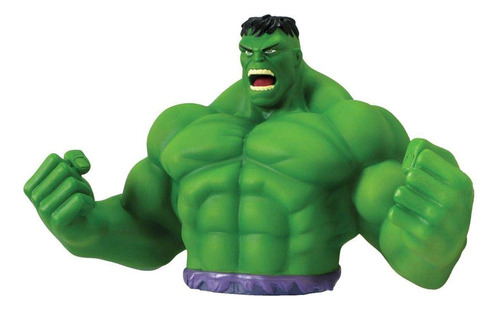 Marvel Hulk Bust Bank - Figura De Acción Verde
