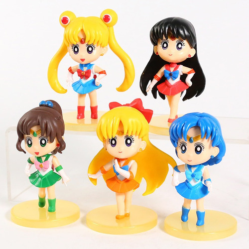 Figuras Sailor Moon X5 Prisma Lunar Marte Saturno Pluton