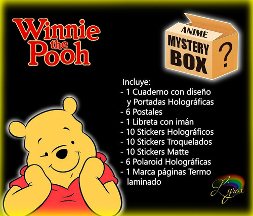 Winnie The Pooh Mystery Box Holografica Cuaderno + Disney 