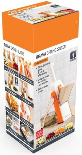 Imagen 4 de 4 de Rallador Cortador Rebanador De Vegetales (brava Spring Slice