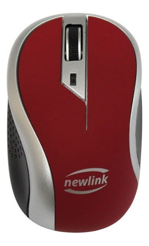 Mouse Wireless 1600 Dpi Newlink Wave Mo112 Vermelho