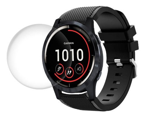 2 Micas De Cristal Templado Premium Para Garmin Vivoactive 4