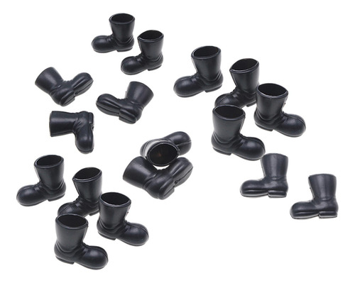 Mini Botas Para Casa De Muñecas, 10 Pares, Escala 1:12,