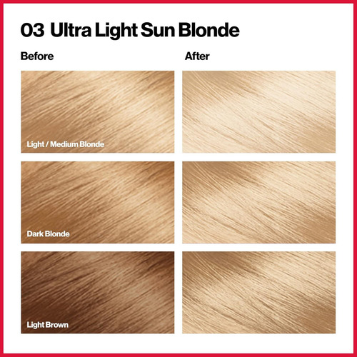 Revlon Colorsilk - Tinte Para El Cabello, 03 Rubio Sol Ultra