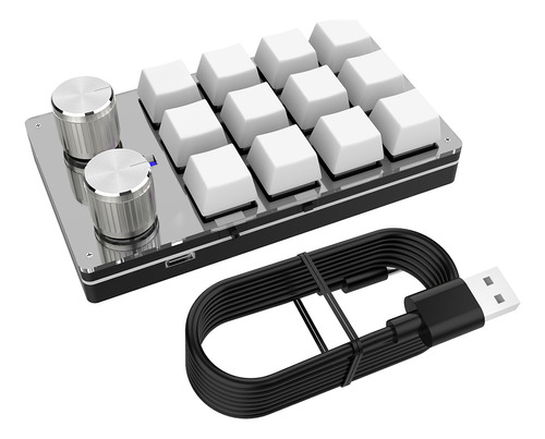 Teclado Macro Custom Con Cable Para Juegos, Programable Y Me