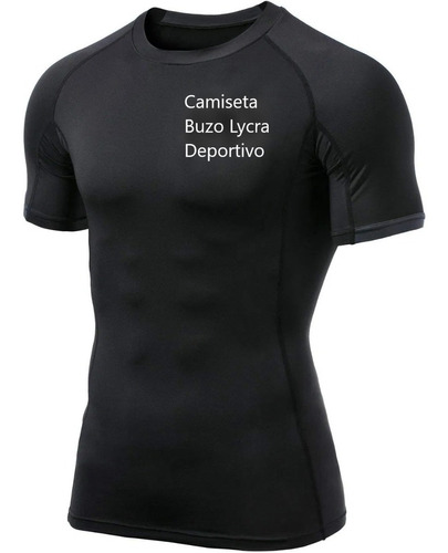 Camiseta Lycra Deportivo Hombre Manga Corta Fitness ¡