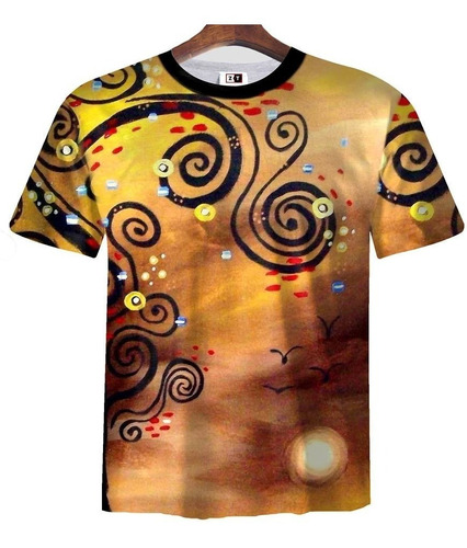 Remera Zt-0315 - Arte Moderno (arbol Espiral)