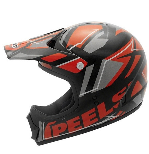 Capacete Peels  Px1 Jump Vermelho Motocros Rally