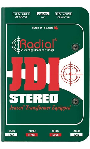Radial Caja Directa Estéreo Pasiva Jdi Stereo Envio Gratis