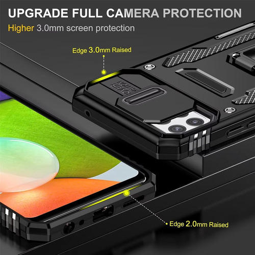 Funda Uso Rudo Cámara Para Redmi 10c/poco C40 Carcasa+mica Negro Redmi 10c/xiaomi Poco C40
