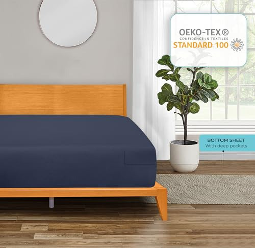 Sábana Bajera Ajustable 300 Hilos Algodón 100% Tamaño Queen