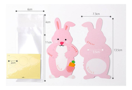 2 X 10 Piezas Con Tarjetas De Animales Bolsas De Regalo