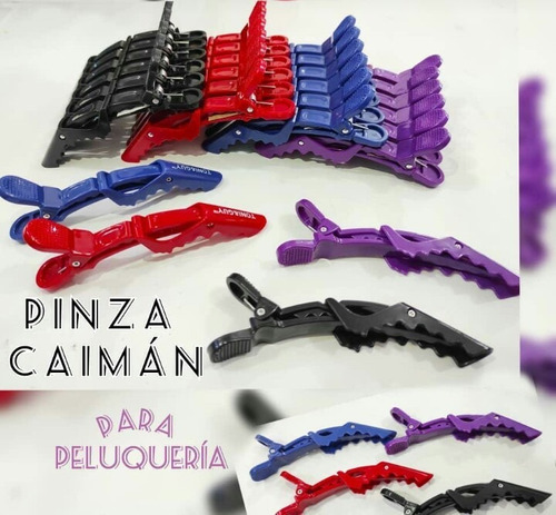 6 Pinzas Caimán Para Peluquería, Barbería, Barberos Original