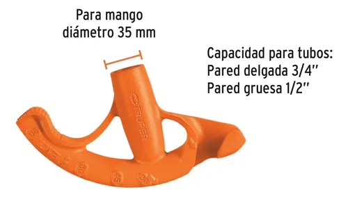 Doblatubo Doblador De Tubo Conduit 3/4 (19mm) Truper