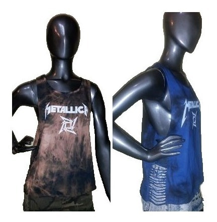 Musculosa Metallica Mujer Batik Caladas Algodon- Talle S Y M