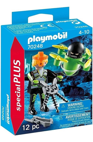 Agente Con Dron - Playmobil Special Plus 70248 (Usado)