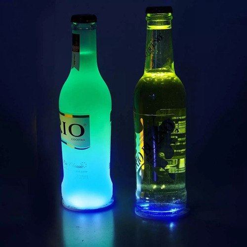 Jinshang Posavasos Con Luces Led Para Bebidas Cerveza Pubs,