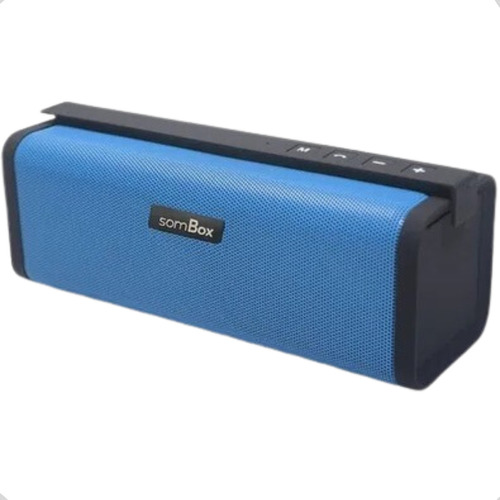 Caixa De Som Portátil Bateria 2400 Mah Recarregável - Sombox