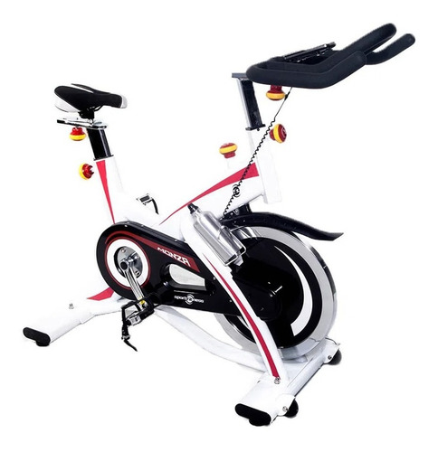 Bicicleta Spinning Estática Monza Banda Prof Sportfitnes Gym Color Blanco