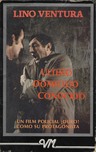 Ultimo Domicilio Conocido Vhs Lino Ventura 1970