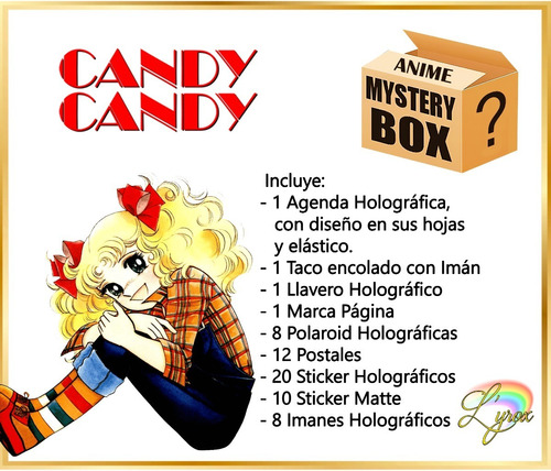Candy Candy Caja Misteriosa Mystery Box Exclusiva Anime