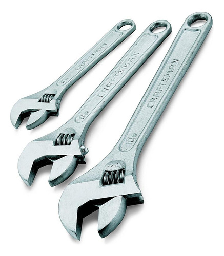 9-44664 Adjustable Wrench Set, 3 Piece