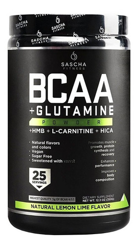 Aminoacidos Sascha Fitness Bcaa Glutamina Hmb Carnitina