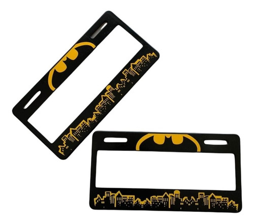 Porta Placas Batman Universal Auto Camioneta Par Kit 2