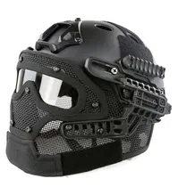 Comprar Casco Táctico Completo Con Careta Desmontable Gotcha Airsoft