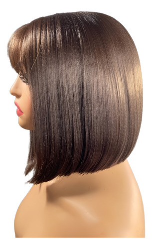 Peluca Natural Destiny Bossy 10 Cm - Estilo Oncológico Castaño Medio S