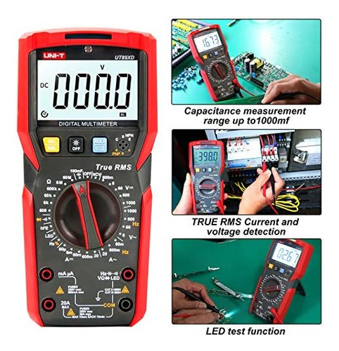 Teste De Multímetro Led 2024 Uni-t Ut89xd True Rms 6000 Cont