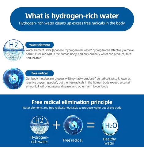 Generador De Botella De Agua De Hidrógeno De Alta
