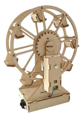 Kit Didáctico Para Armar Mdf Rueda De La Fortuna Eléctrica R